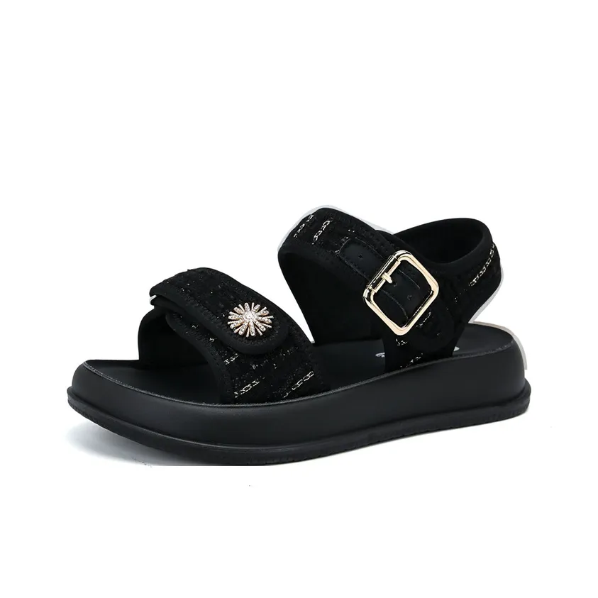 Warrior Пляжные сандалии Женские Черный Золото