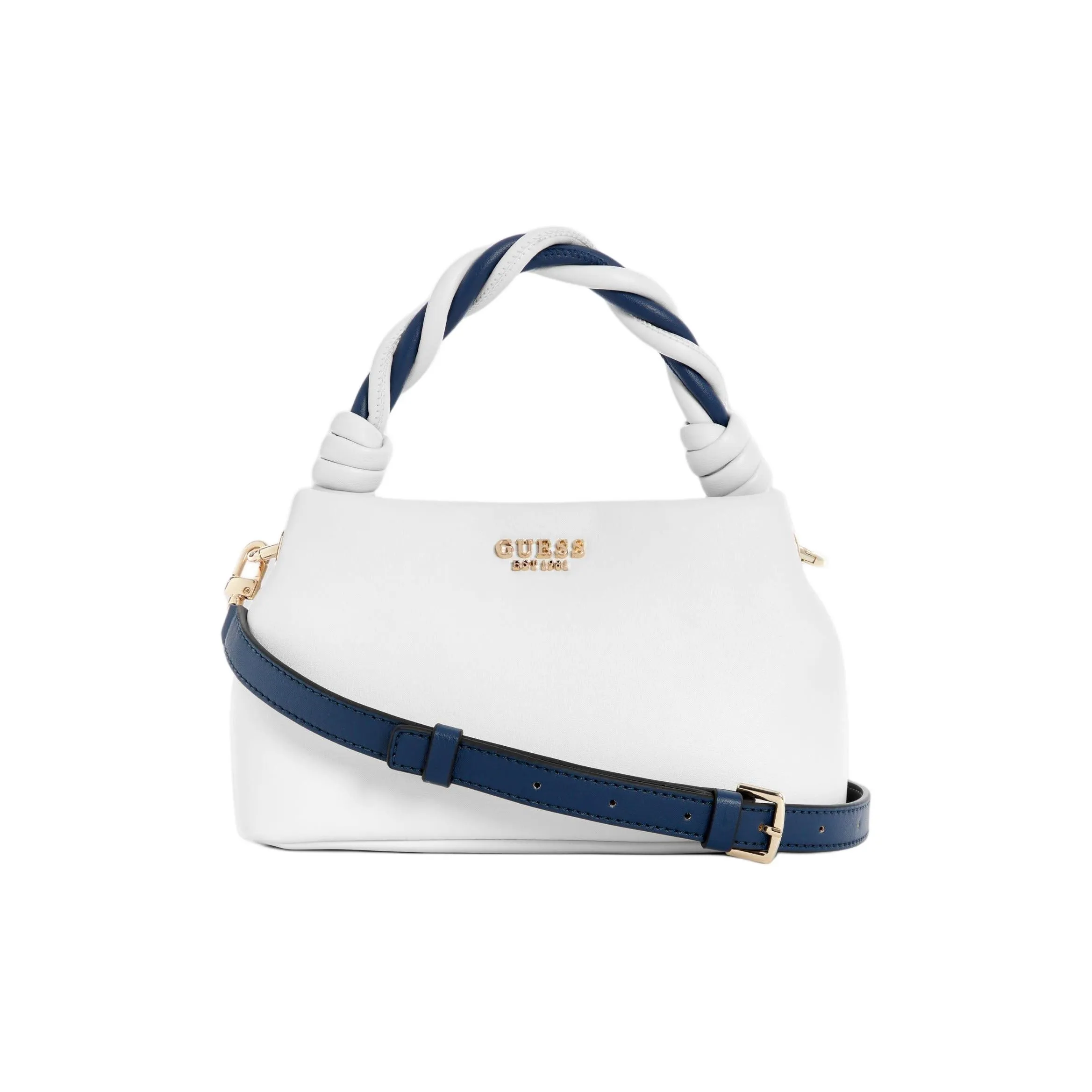 GUESS Artificial Leather One Shoulder Handbag Women's White