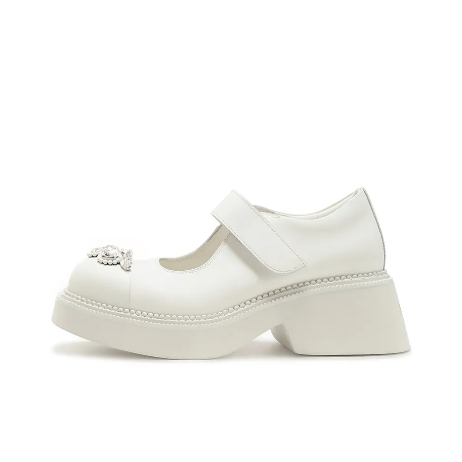 VITTORIO VENTURA Floral Collection Грубый каблук Туфли Мэри Джейн Женские