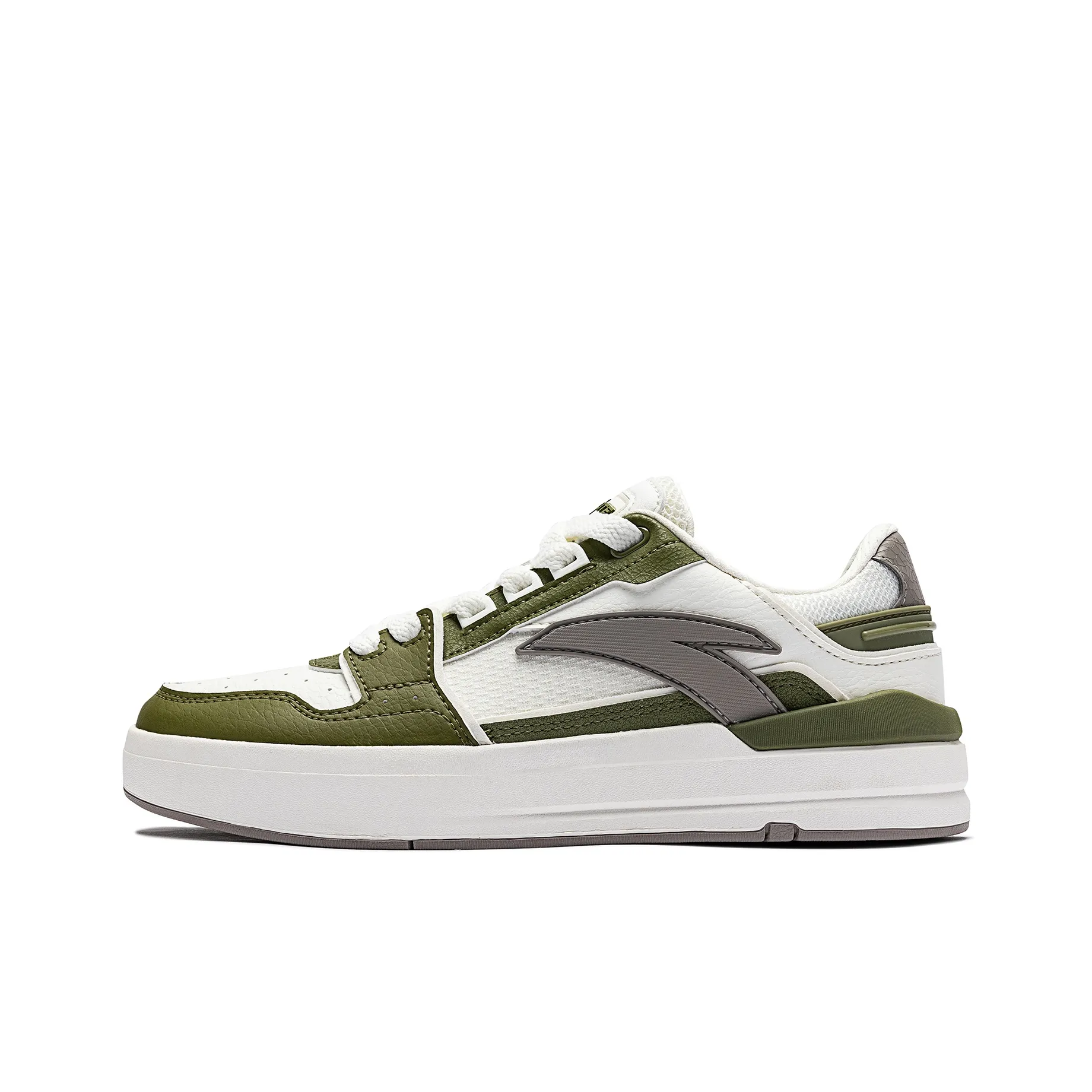 ANTA Street Naughty Slip Resistant Abrasion Resistant Low Топ Скейтборд Кроссовки Женские Белый Зеленый