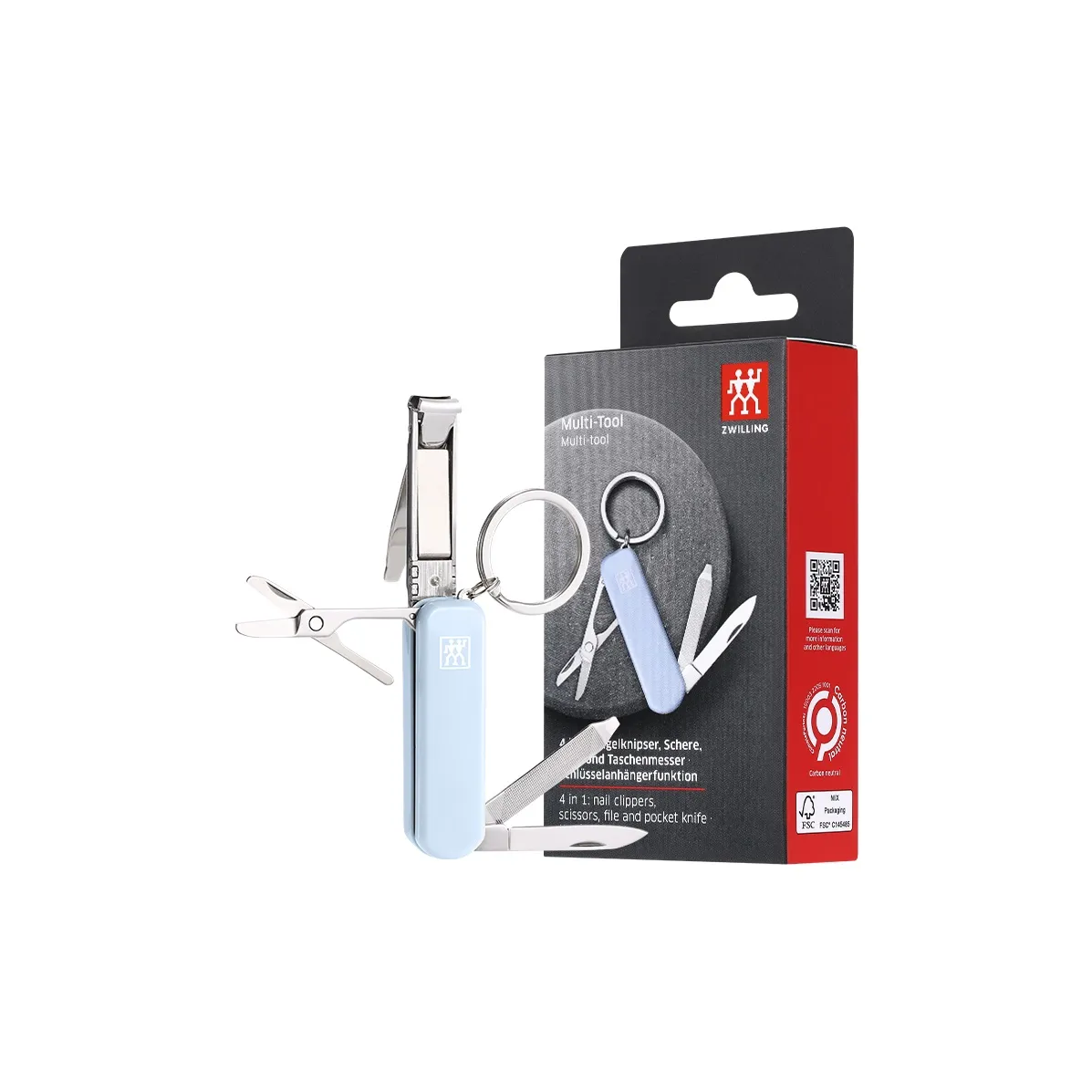 ZWILLING Складные ножницы для ногтей Портативные ножницы для ногтей для мужчин и женщин Многоцветные Книпсеры