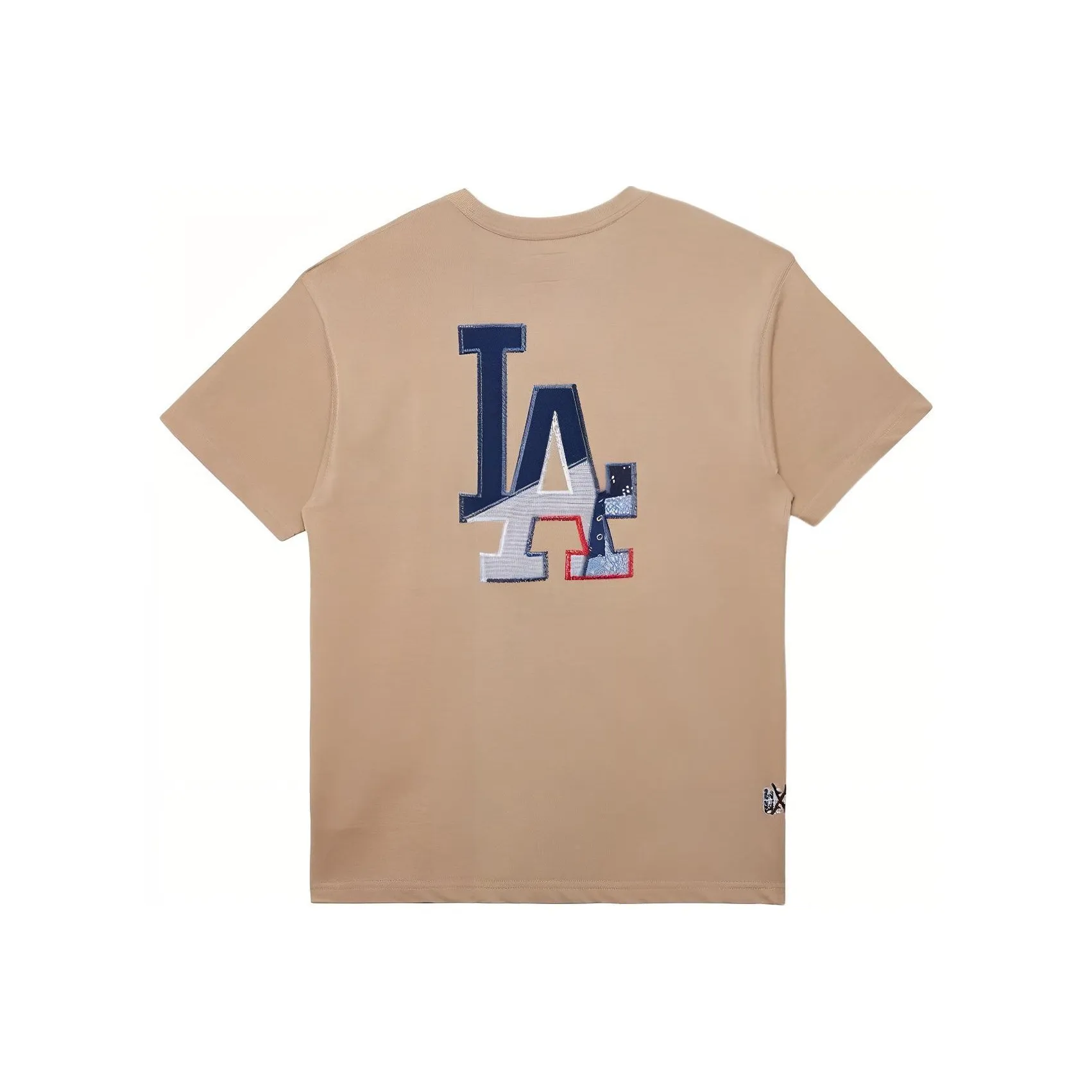 New Era x MLB Skateboard Collection Los Angeles Dodgers T-Shirt Men's Khaki