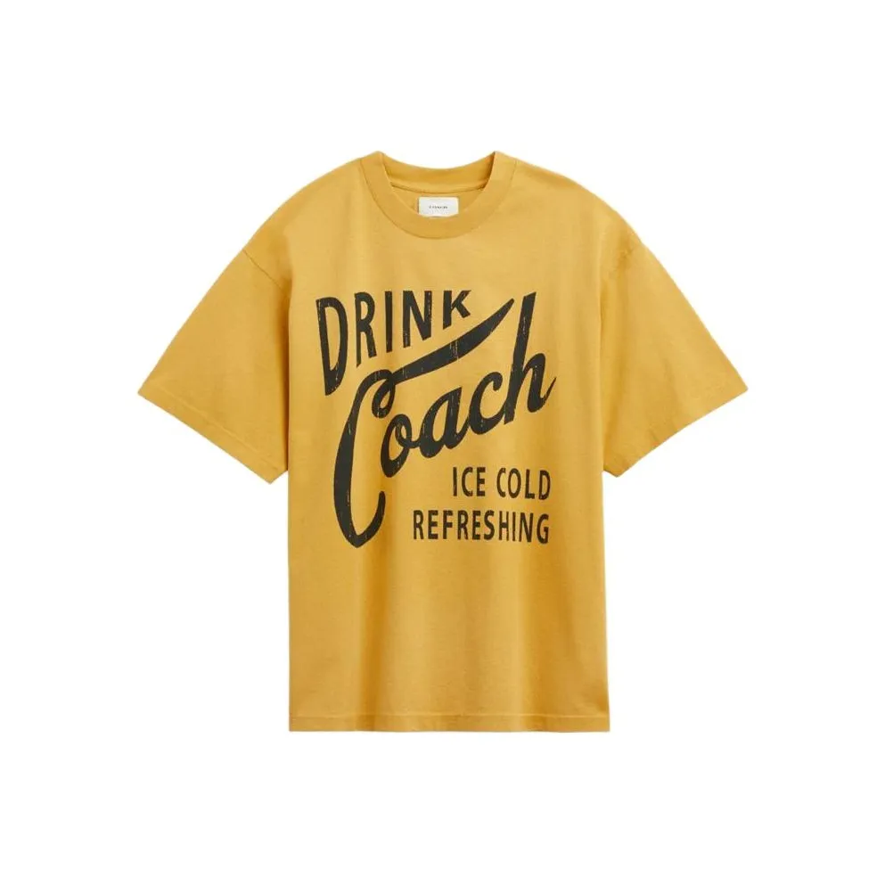 COACH SS24 T Shirt Men's Yellow