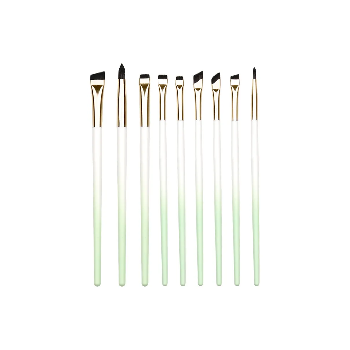 XIBI Soft Bristle Eye Detail 9 Pcs Set Blended Worm Eye Line Blade Eyes Detail Makeup Brush