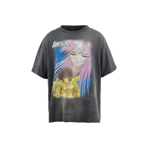 SAINT Mxxxxxx SEAN WOTHERSPOON Co Фирменный черный Унисекс T Рубашки