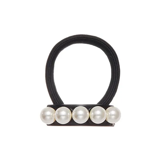 ALEXANDRE DE PARIS Jade Bead Collection Hair Tie Ponytail Loop Women's
