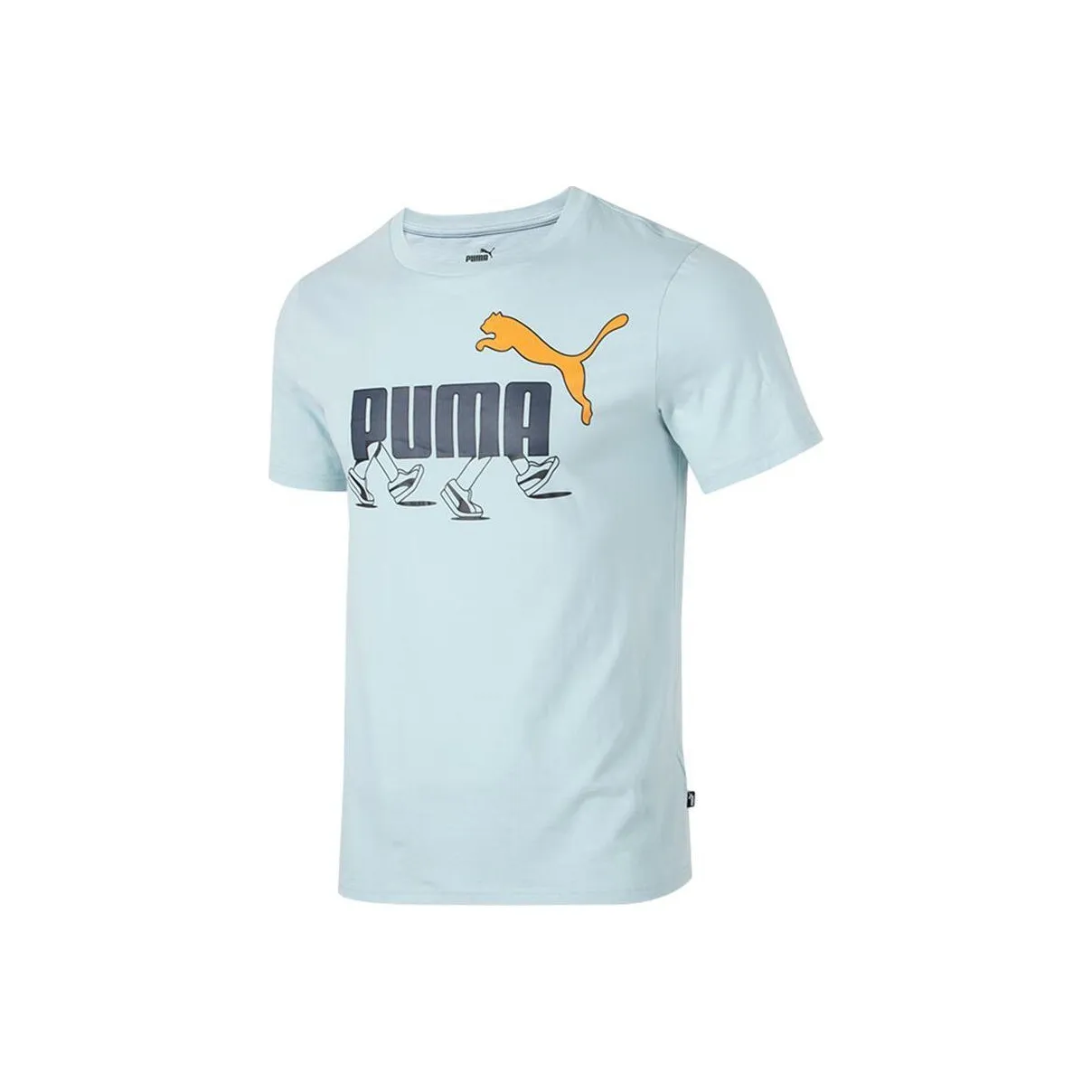 PUMA Светло-синие Мужские T-рубашки