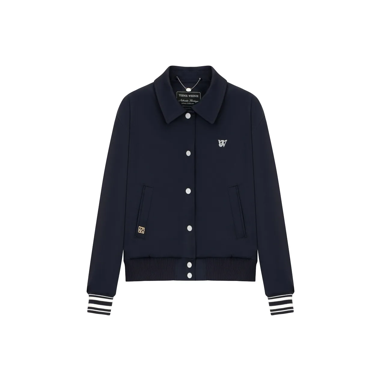 Teenie Weenie Cropped Coat Women's Navy Blue