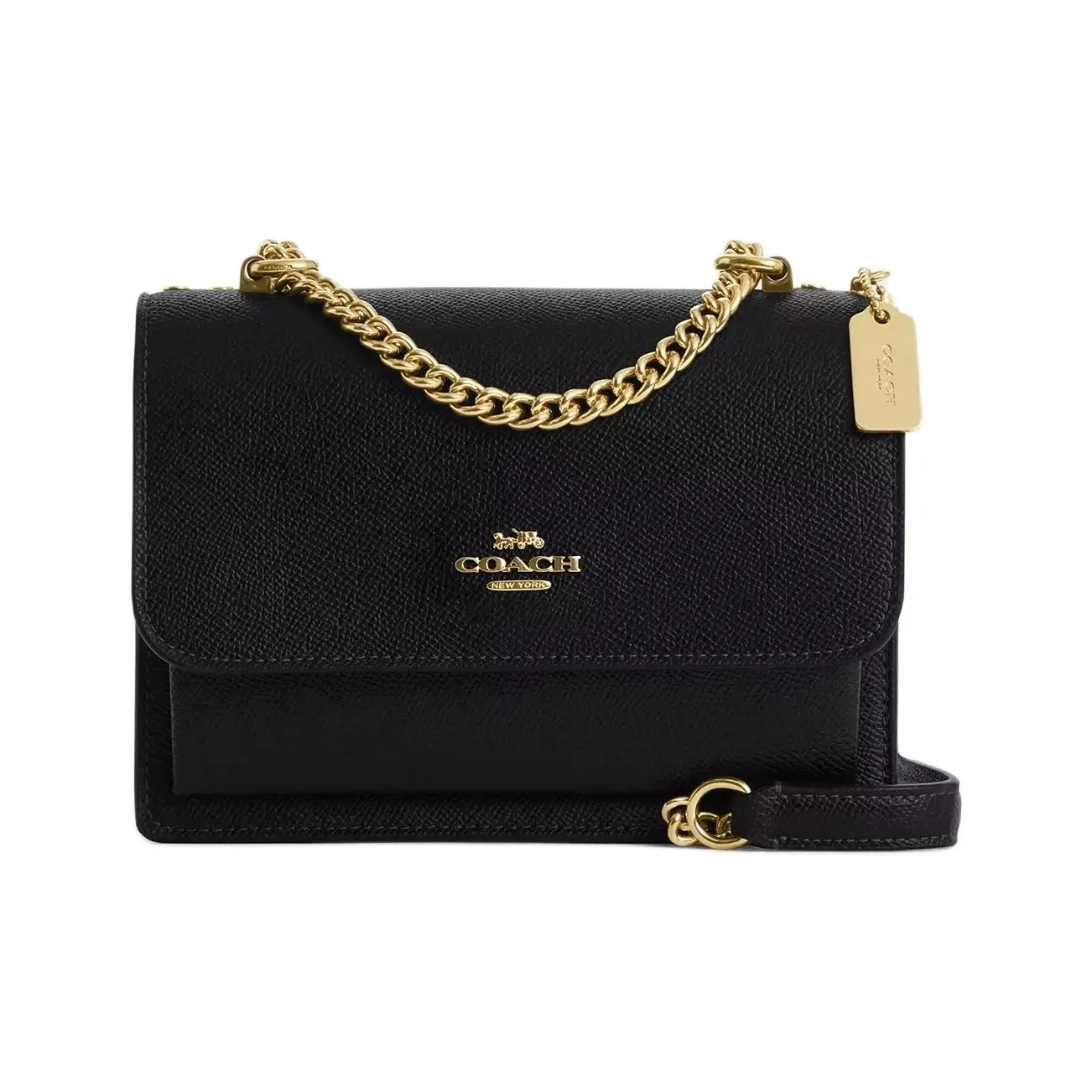 COACH Кожа Сумка через плечо Мини Женская Черная