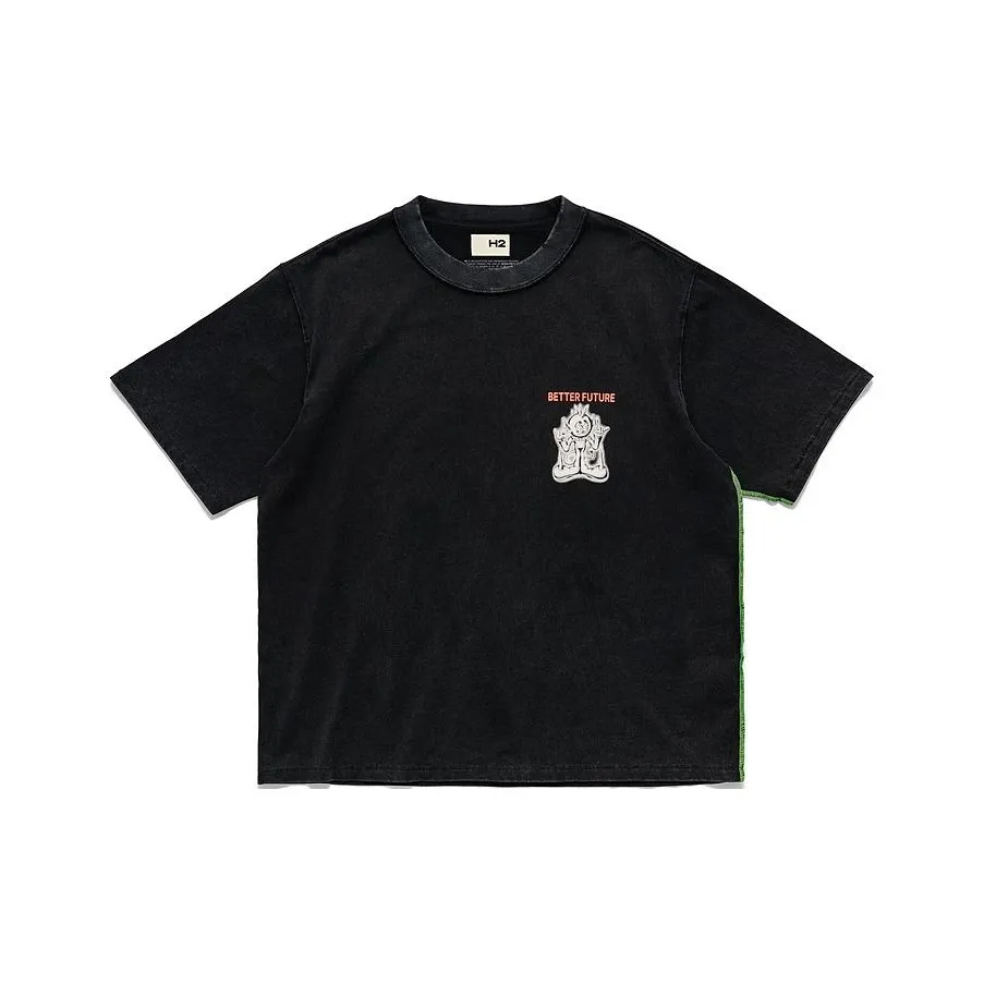 H&M H2 Collaboration Series T Shirts Men's Black