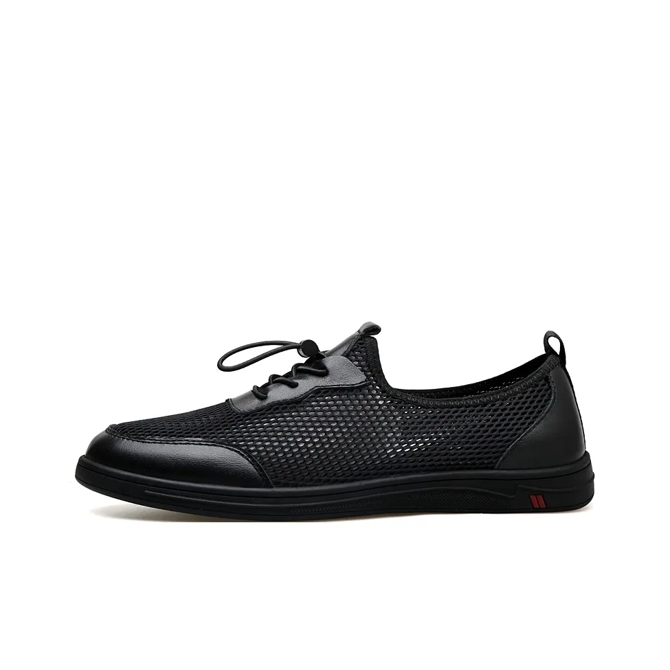 DILIKAN Men's Casual Shoes Men's Low top Black/White