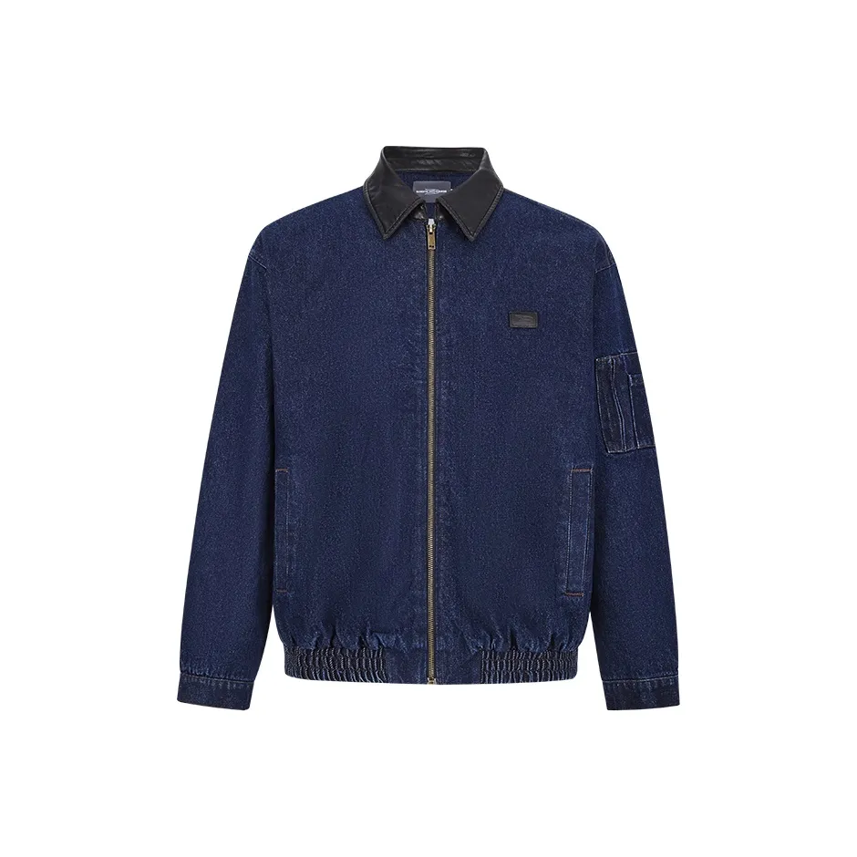 BANDITK GANGN Denim Jacket Unisex Navy Blue