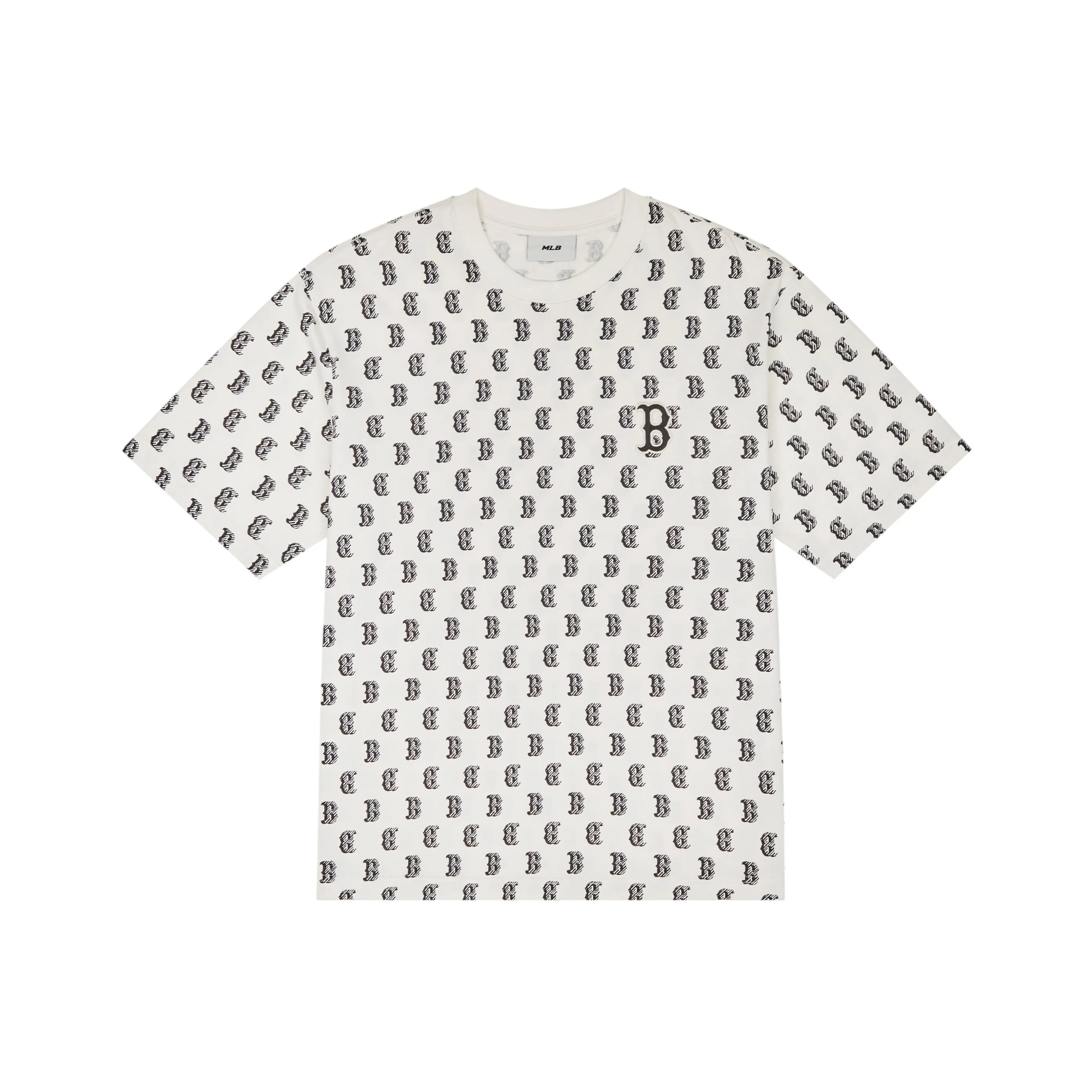MLB MONOGRAM Reading Collection SS24 T-Shirt Unisex Cream