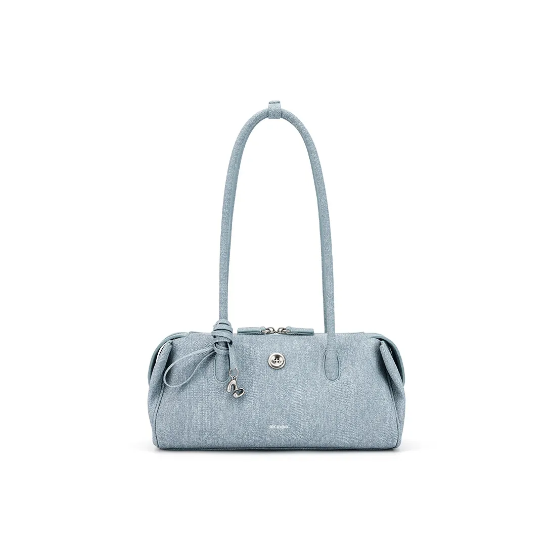 MCMIKO Polyurethane Bonded Synthetic Leather Shoulder Bag Women's Light Denim