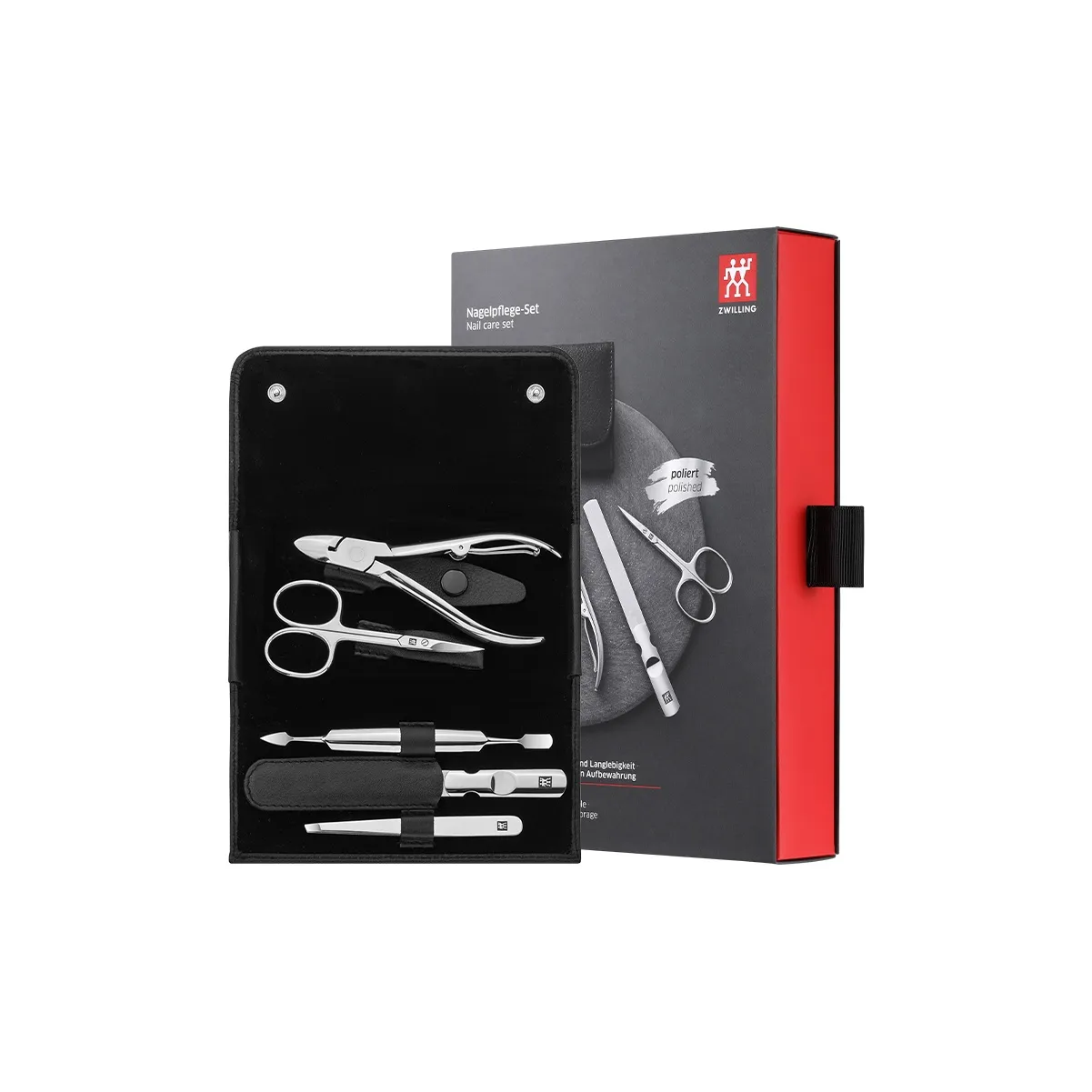 ZWILLING Ножницы для ногтей Пинцет для удаления вросших ногтей Набор из 5 штук