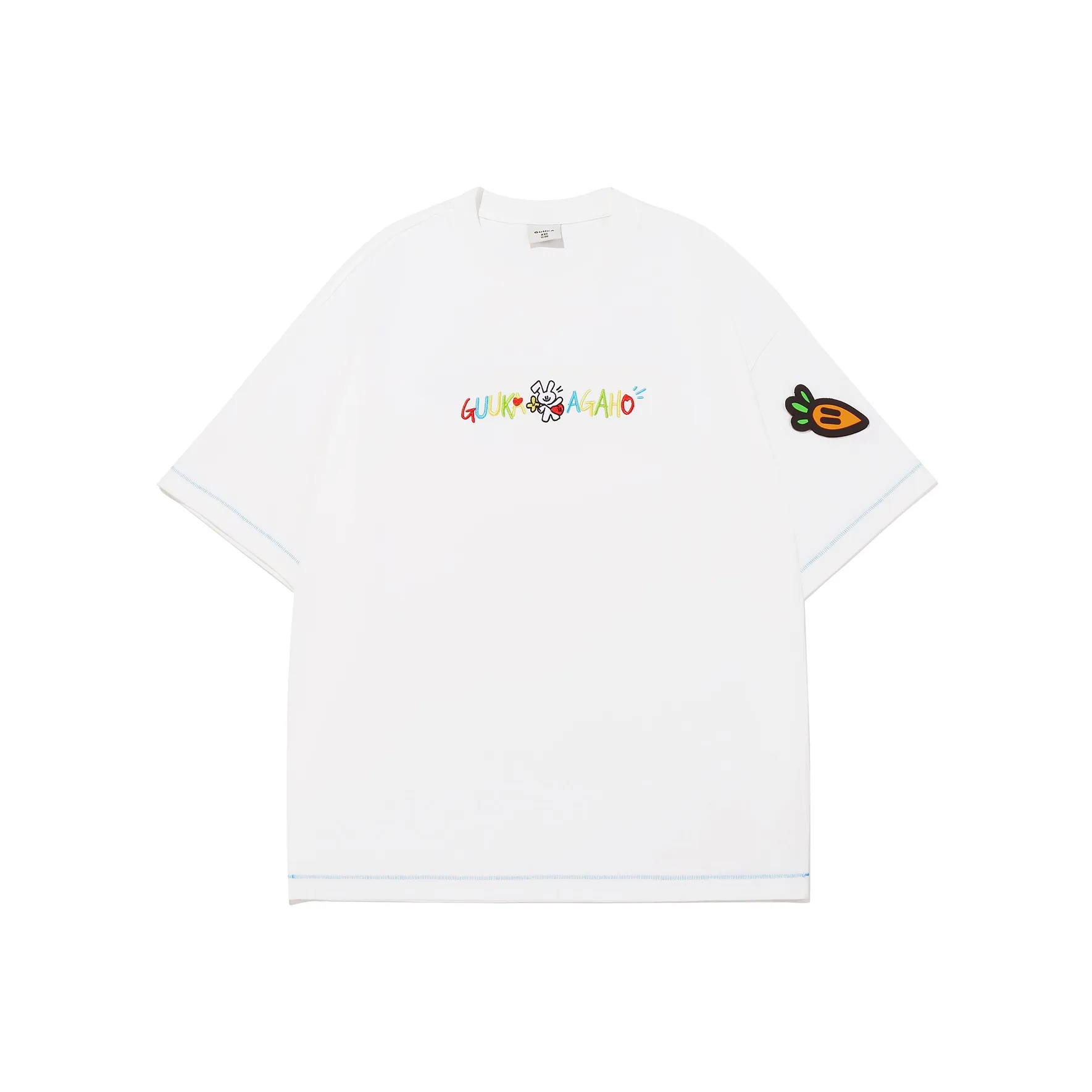 Guuka x AGAHO Short Sleeved T Shirts Men's White