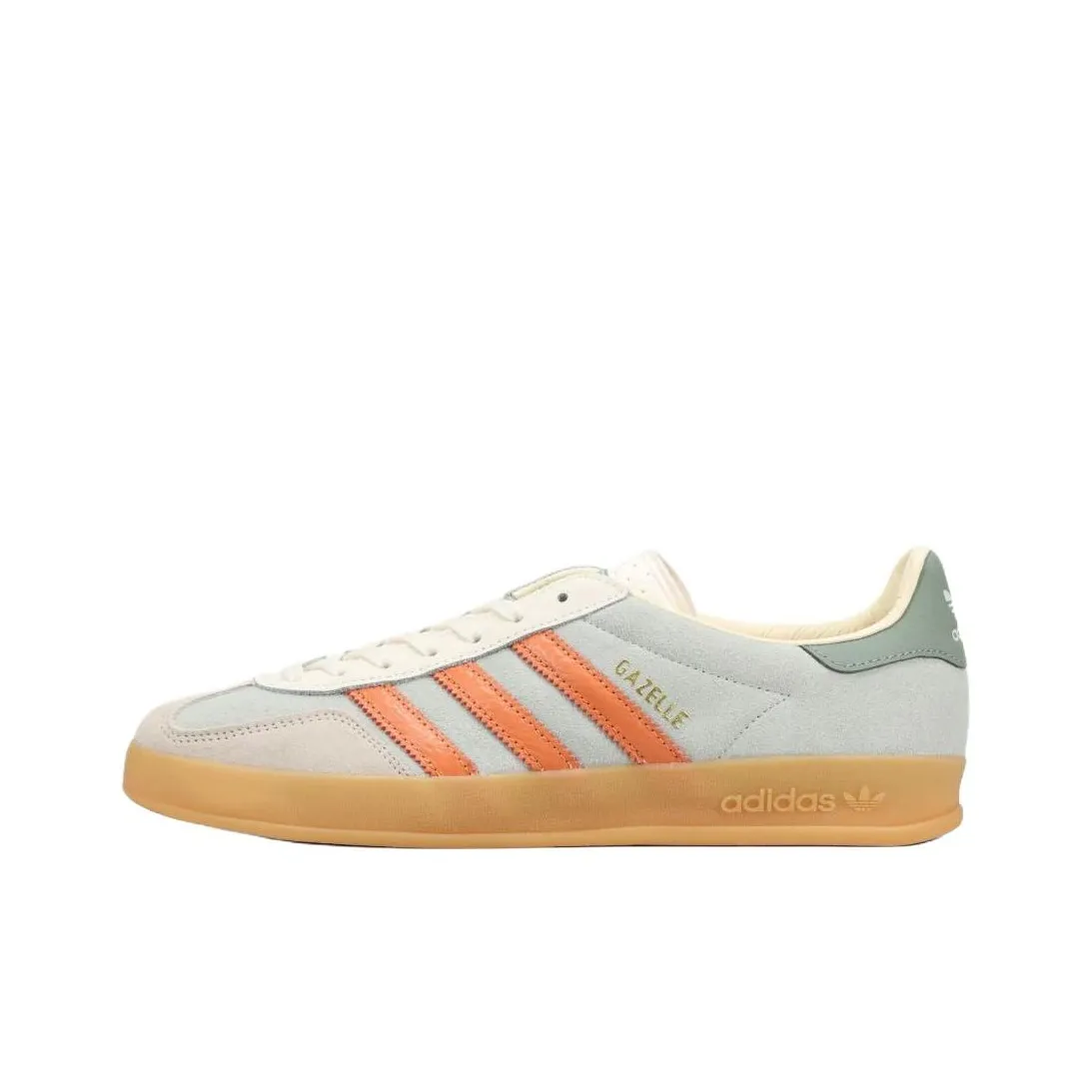 Adidas Originals GAZELLE INDOOR Low Top Skateboard Shoes Men's Gray White