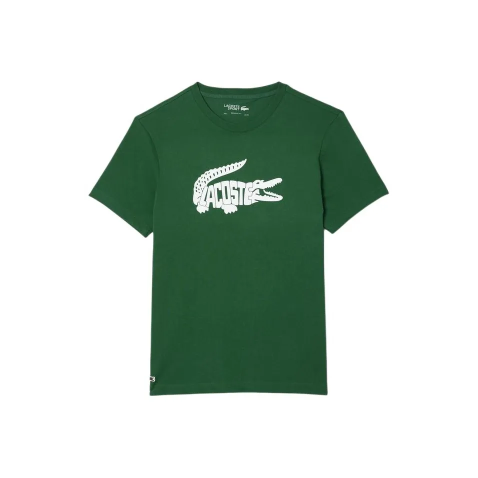 Рубашка T Collaboration LACOSTE Мужская Зеленая Белая