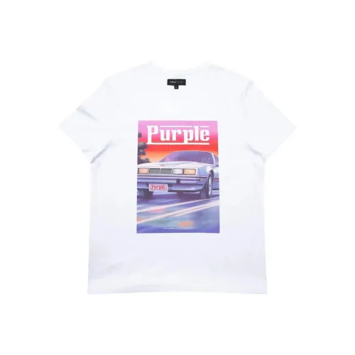 Purple Brand Белая Мужская Рубашка