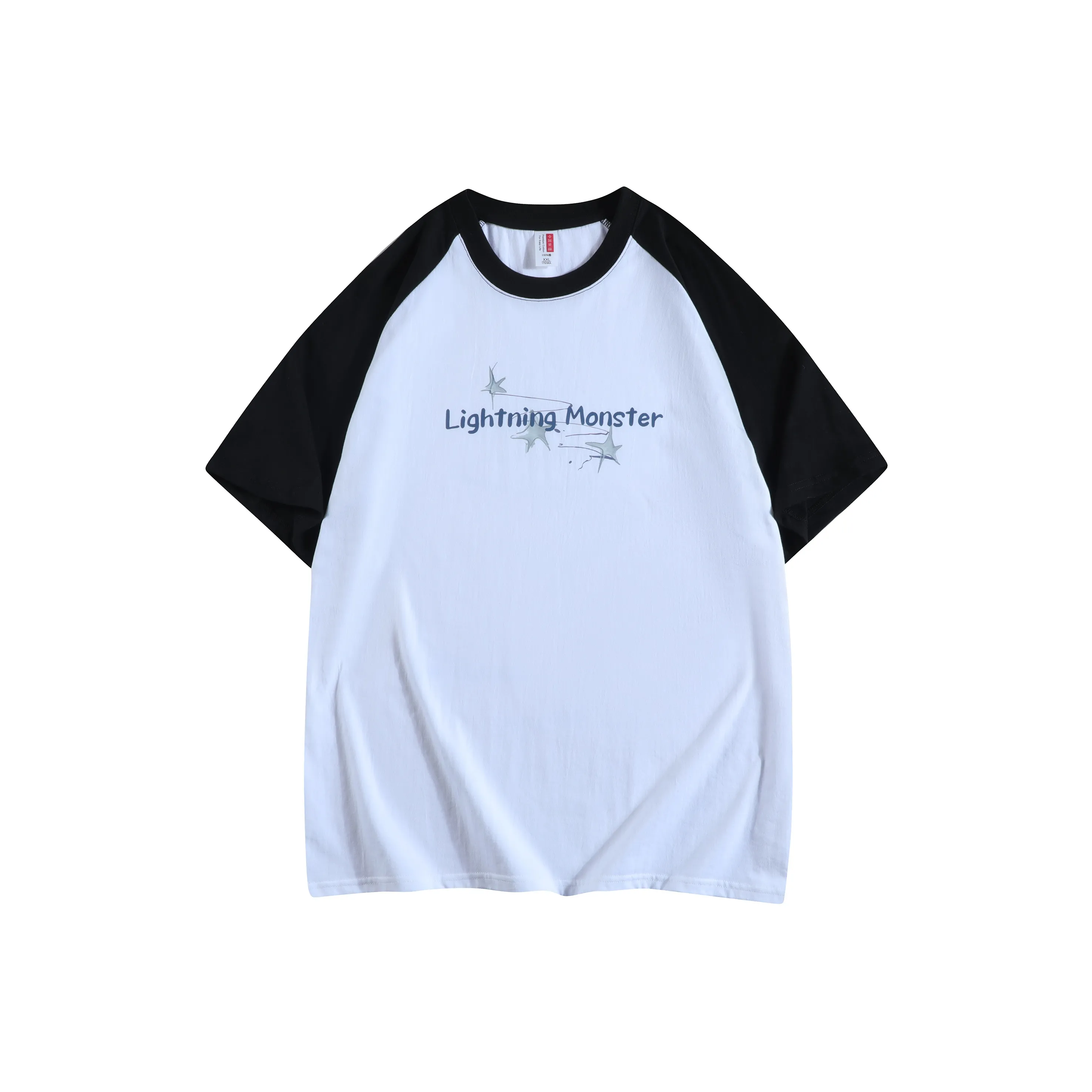 M-2020-TSR611 Classic Print Short Sleeve Round Neck T-Shirt