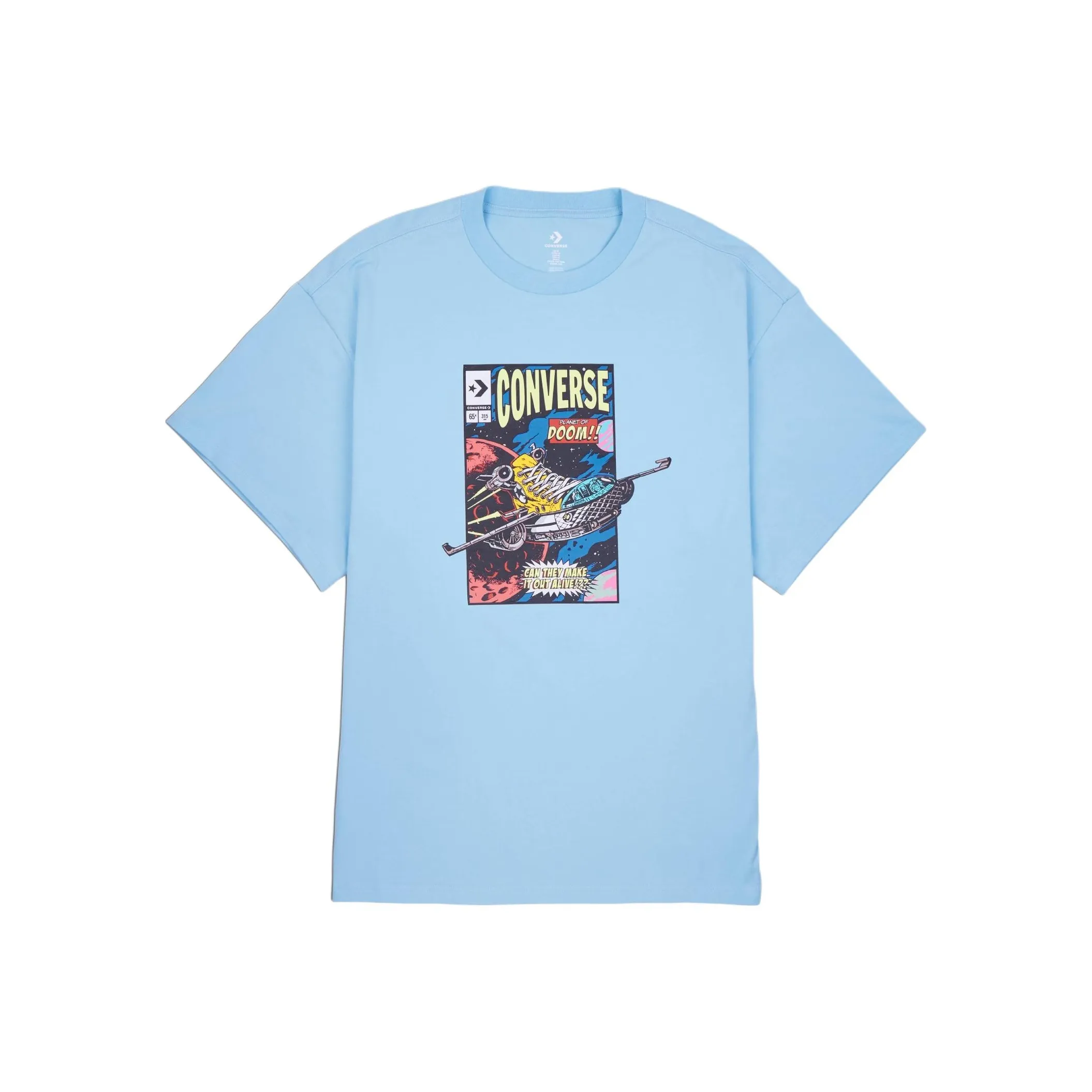 Конверс T Рубашка Мужская Небесно-Голубая