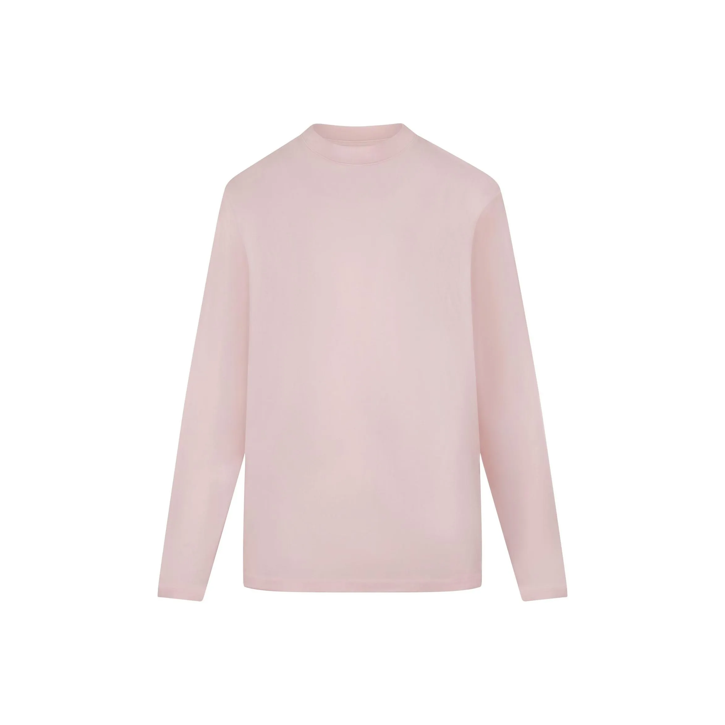 SKIMS Valentine's Day Collection SS25 BOYFRIEND Длинный рукав Т-рубашка T-Shirt Унисекс Barely Pink Light Pink