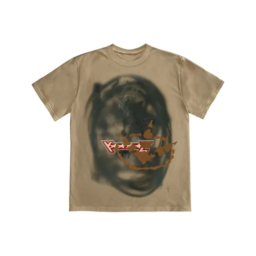 TRAVIS SCOTT Jordan Фирменный Co Бренд Хаки Унисекс T Рубашки