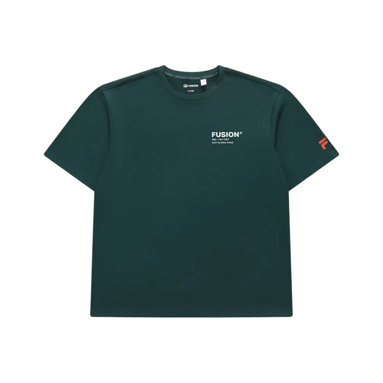 FILA FUSION T-Shirt Унисекс Западный Желтый Сосновый зеленый