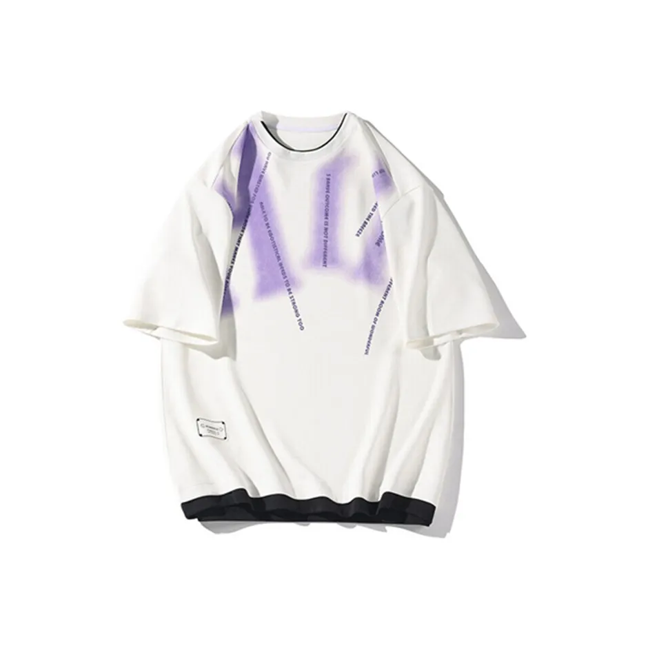 M MAICCO T Shirt Men's White/Black/Fruit Green/Purple