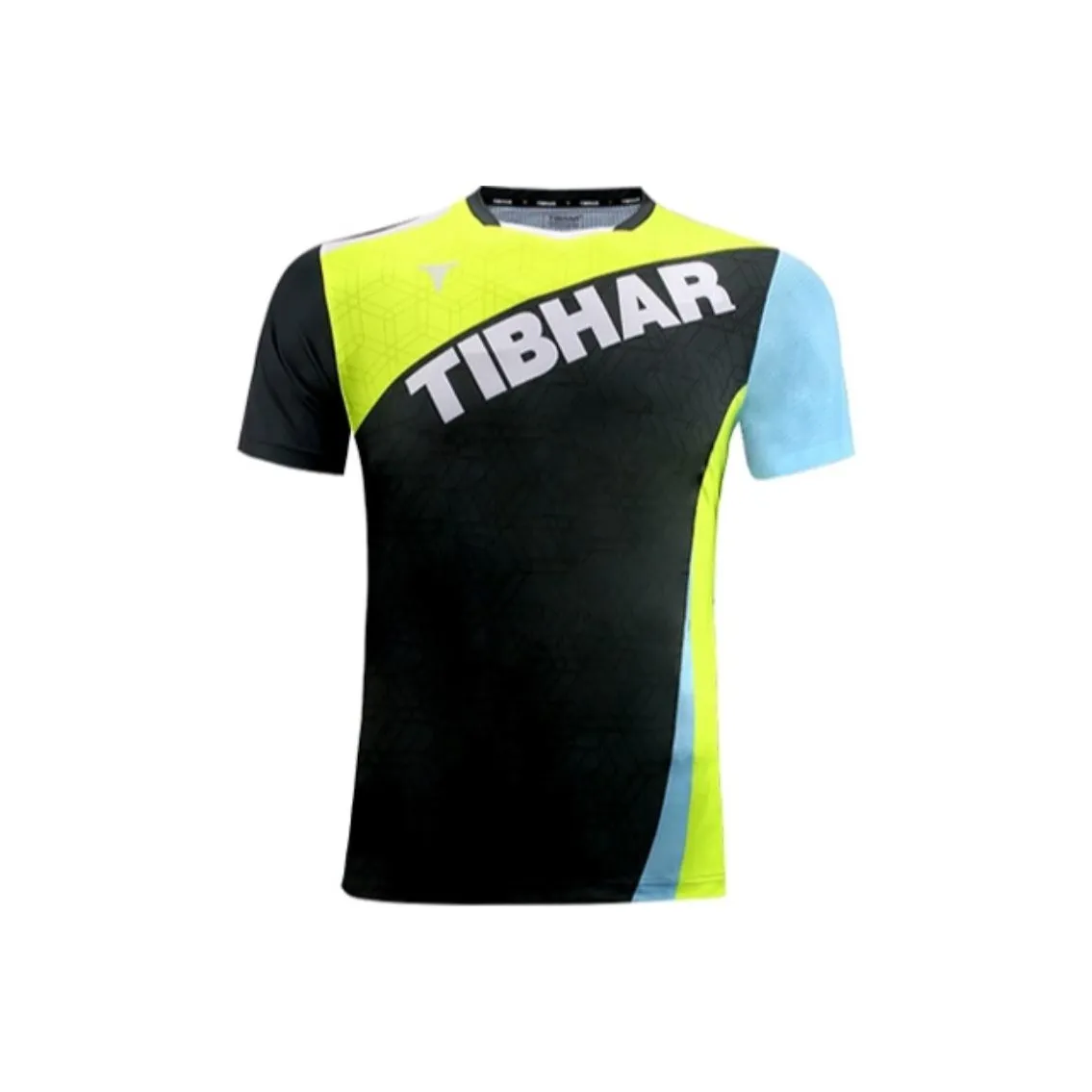 TIBHAR T Рубашка Мужская Темно-Серый Неоново-Зеленый
