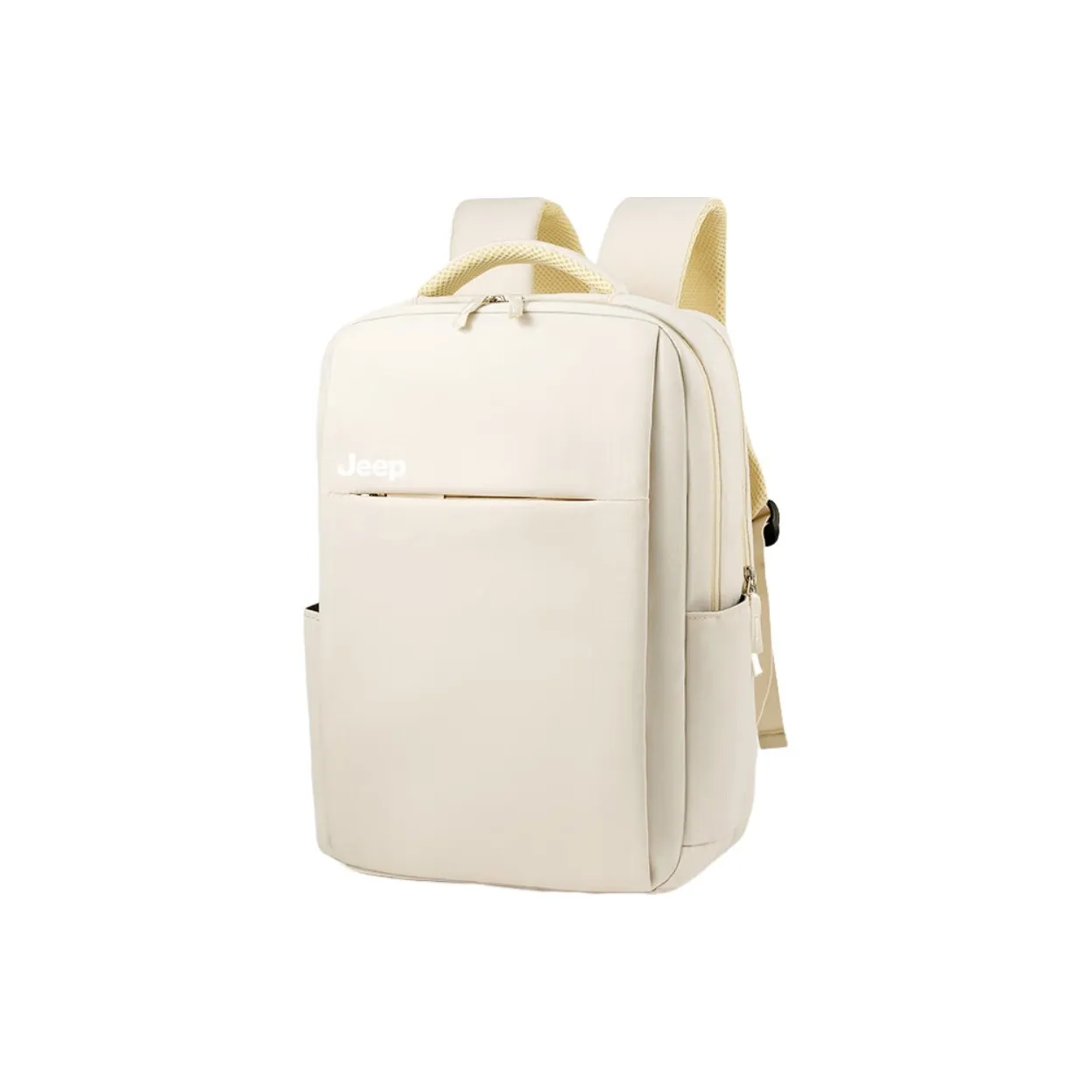 JEEP Полиэстер Сумка Большая Женская Экрю Черная