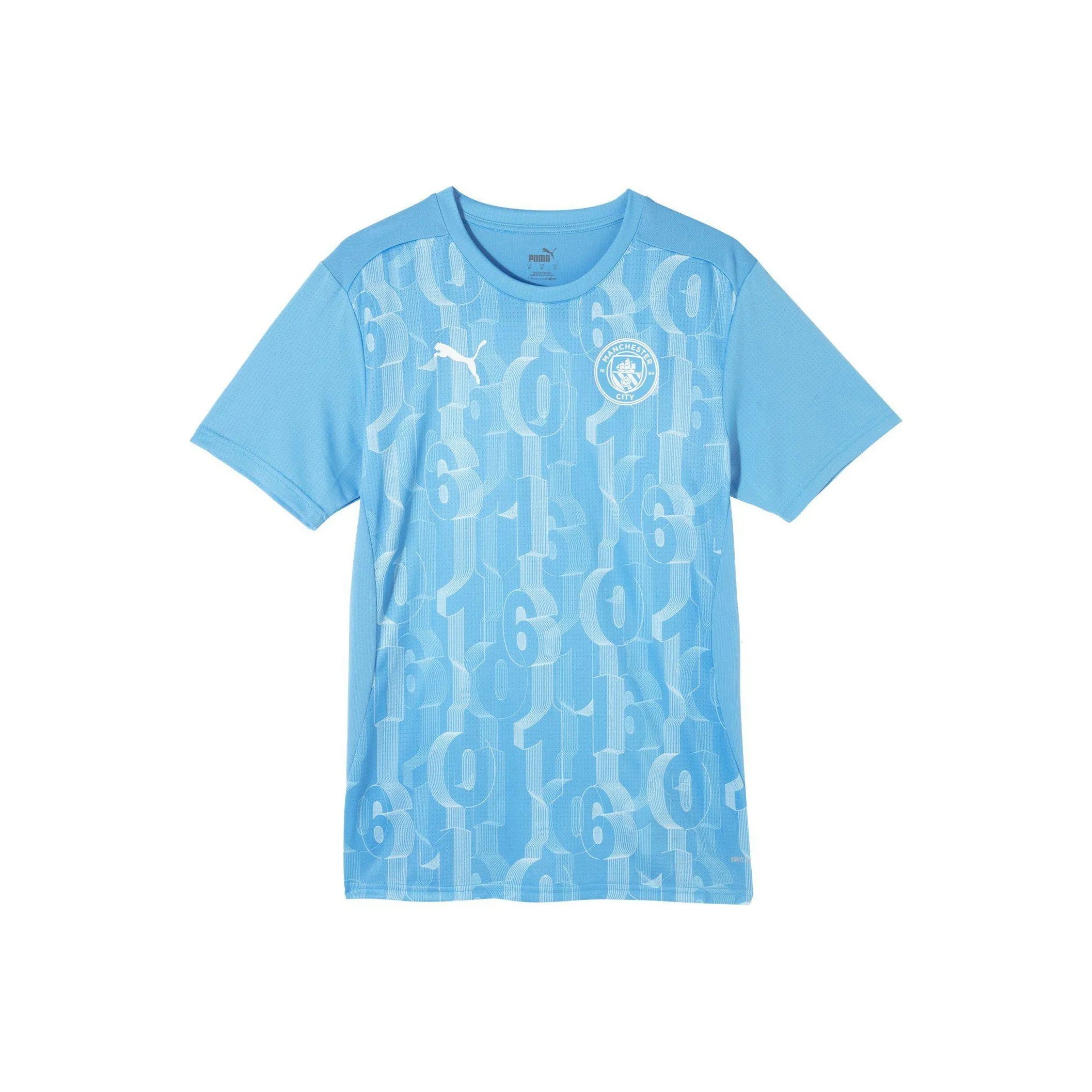 PUMA Manchester City Football Club T Shirt Men's Light Blue