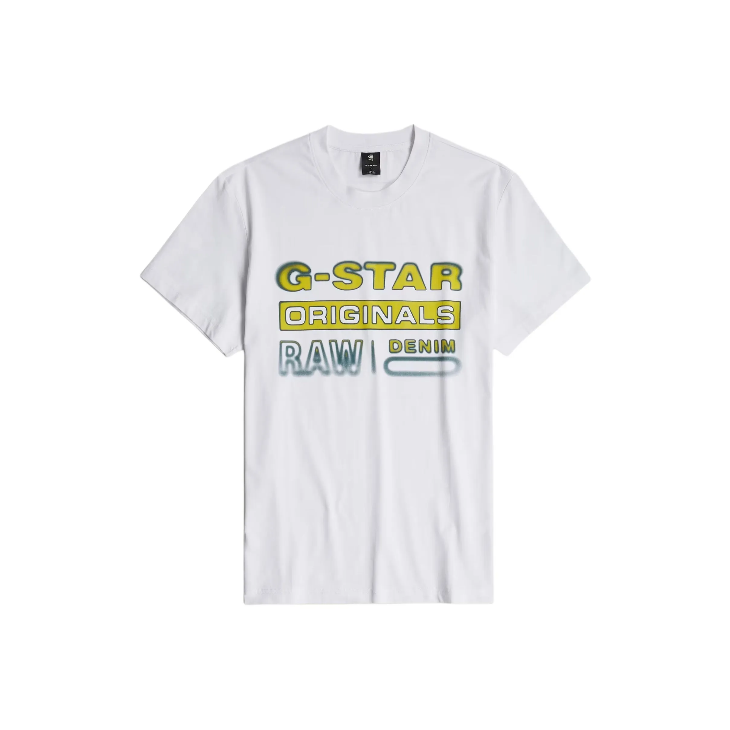 STAR Натуральный Белый Мужская T-Рубашка