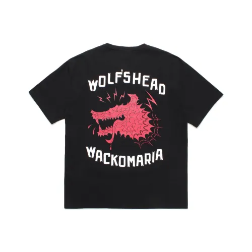 WACKO MARIA WOLF'S HEAD Collaboration Edition Черная Унисекс Футболка