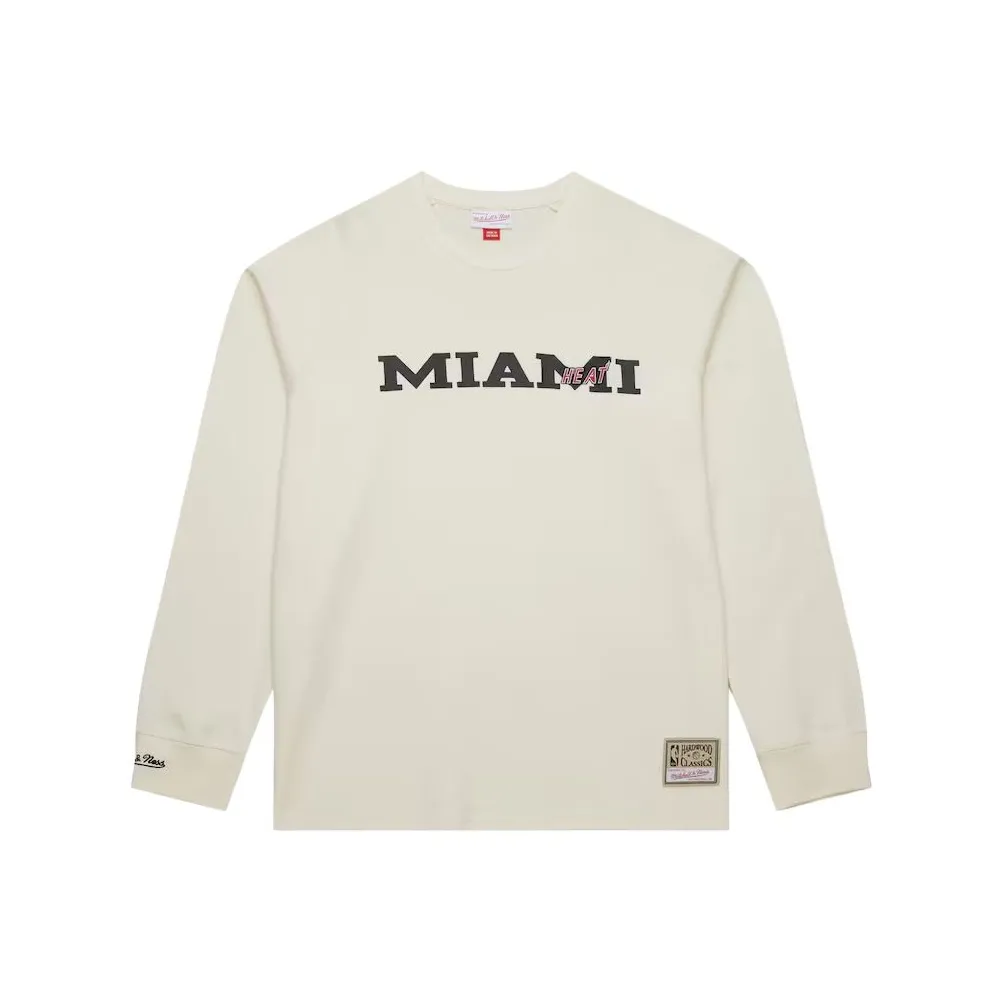 MITCHELL NESS X NBA Miami Heat T-Shirt Мужской Бежевый