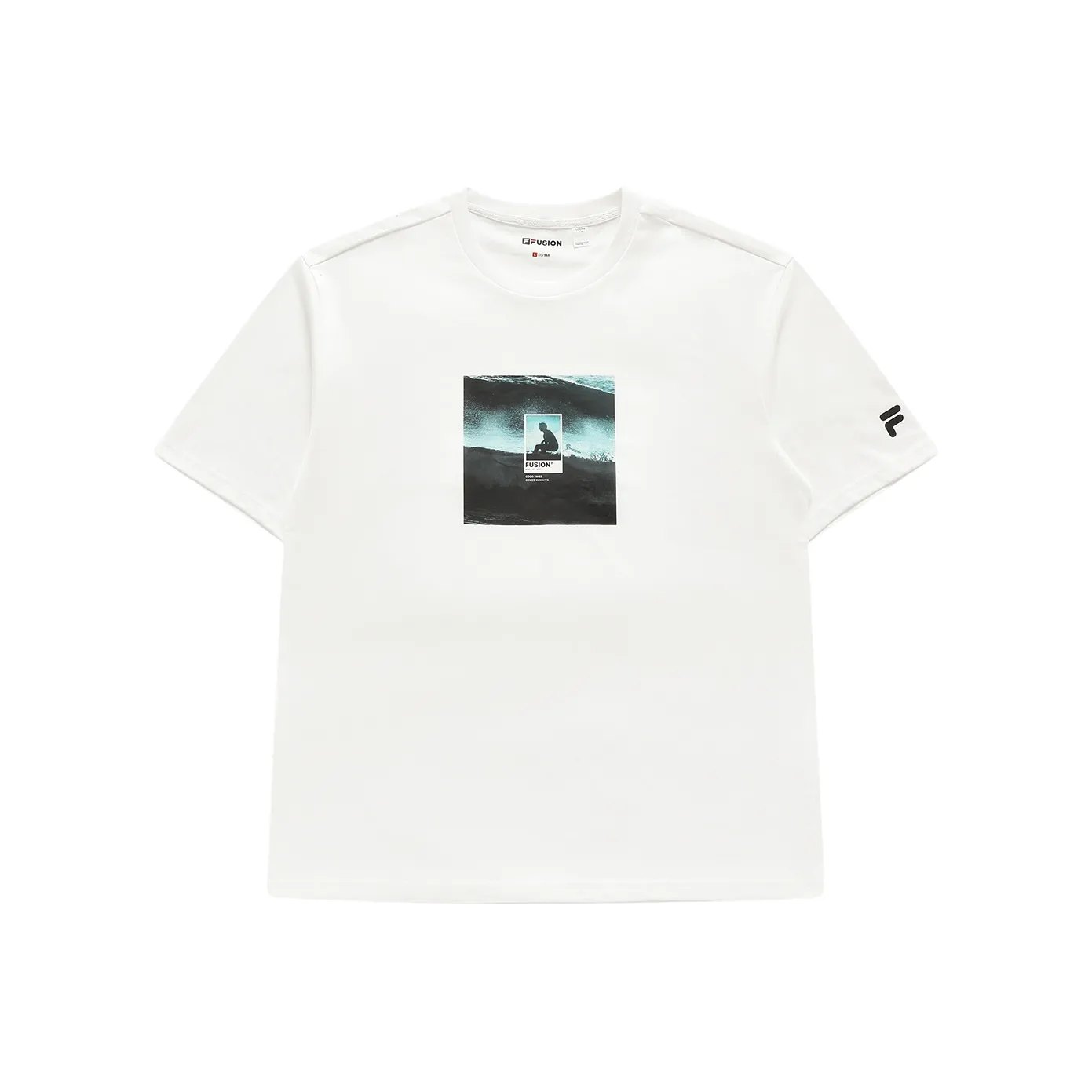 FILA FUSION T-Shirt Унисекс Стандартный Белый