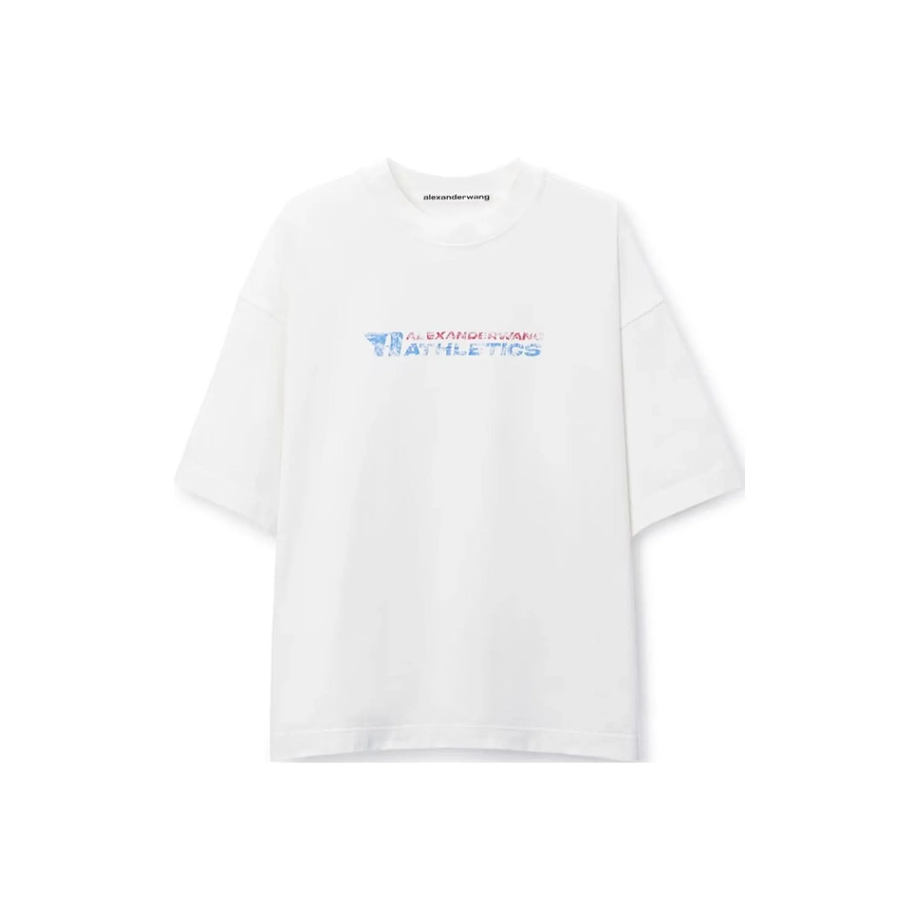 Alexander Wang SS25 T-Shirt Унисекс Винтажный Белый