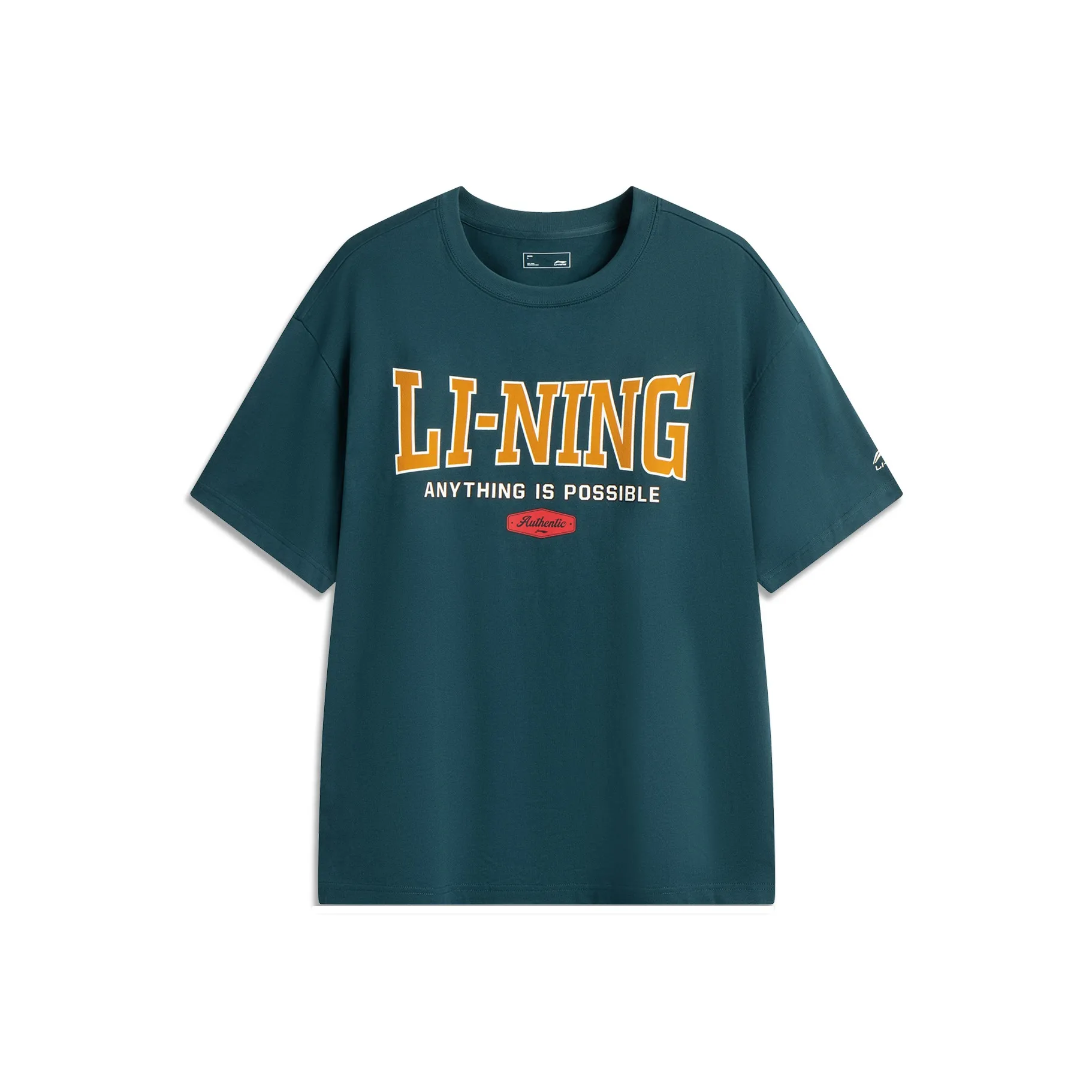 LINING Sports Life Collection Футболка Унисекс Рифовый Зеленый