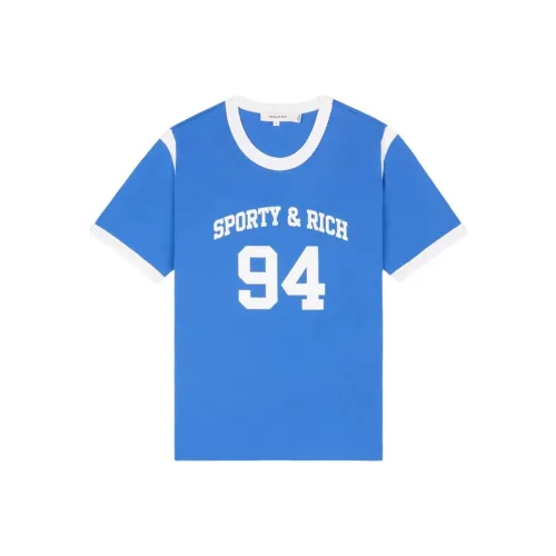 SPORTY & RICH Королевский синий Мужские рубашки