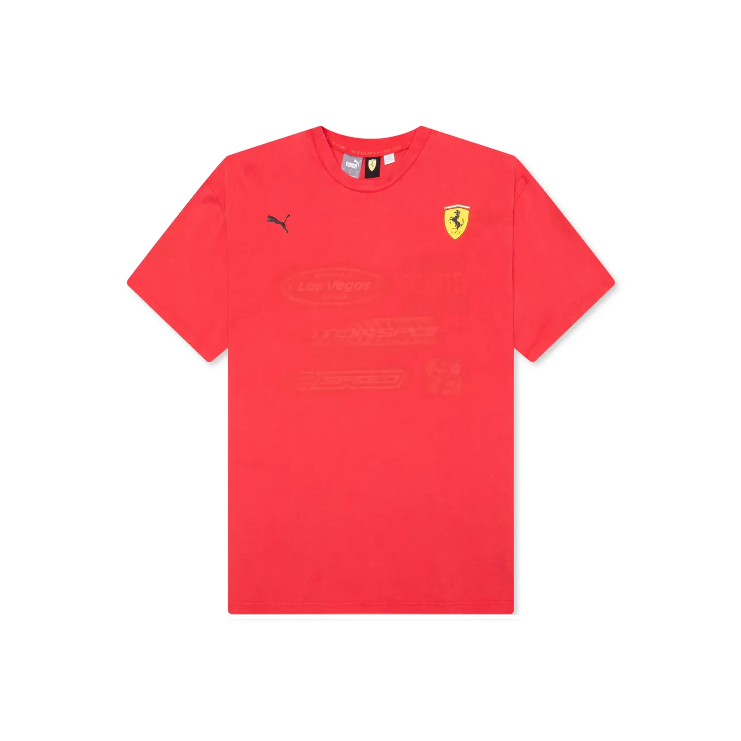 PUMA FERRARI RACEgraphic FW24 Rosso Corsa T Shirt Unisex Red