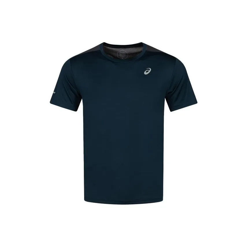 Asics Мужская беговая футболка темно-синий цвет