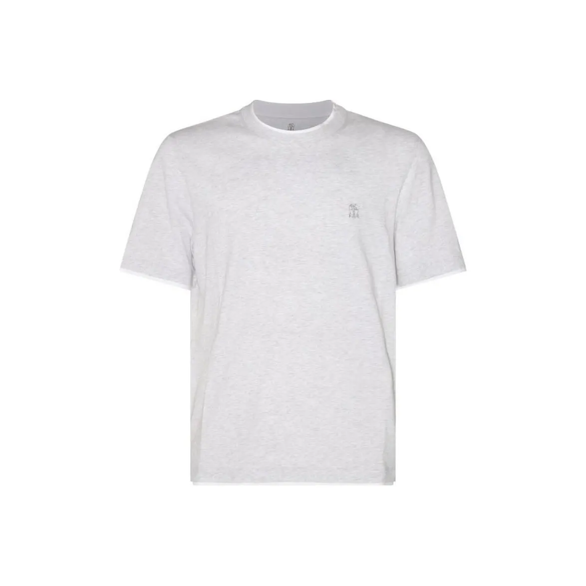 BRUNELLO CUCINELLI Рубашка Мужская Серого цвета