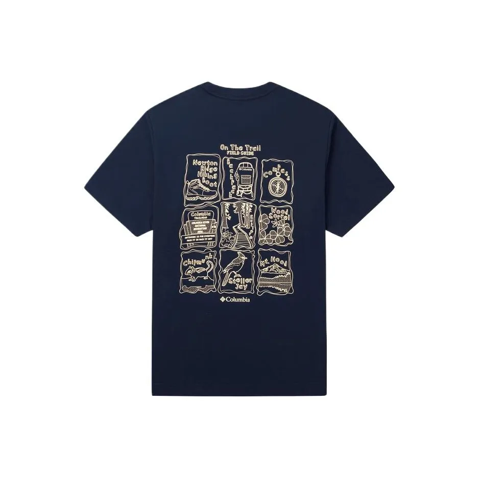 Columbia совместный бренд SS25 T-рубашка мужская темно-синяя