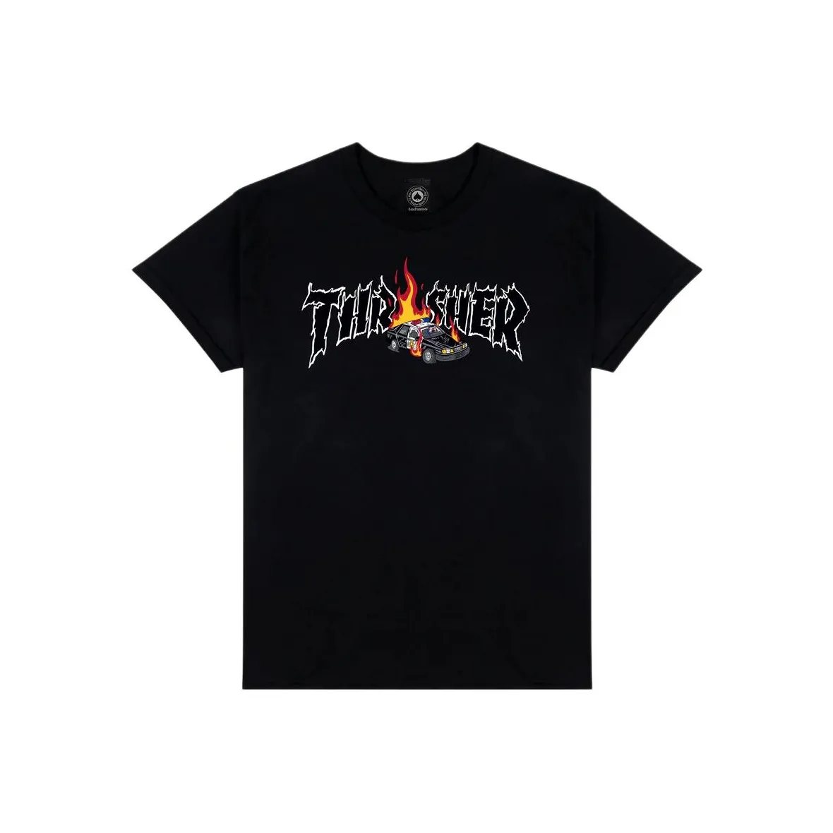 Thrasher Черная Унисекс Футболка