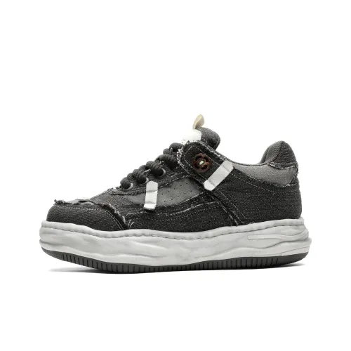 Mo Xu Кроссовки для скейтбординга Low Top Серые Унисекс
