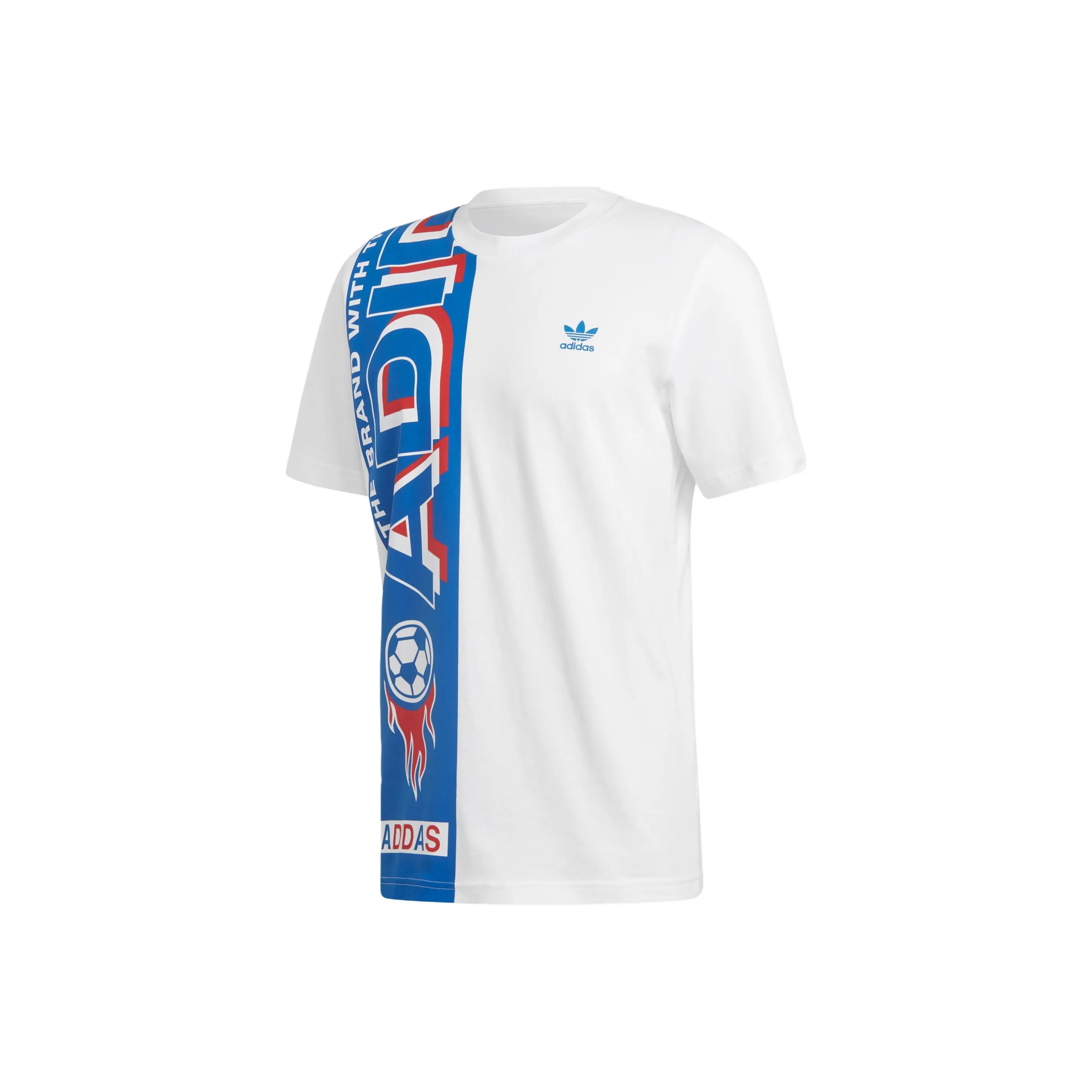Adidas Originals T-Shirt Мужская Белая и Синяя