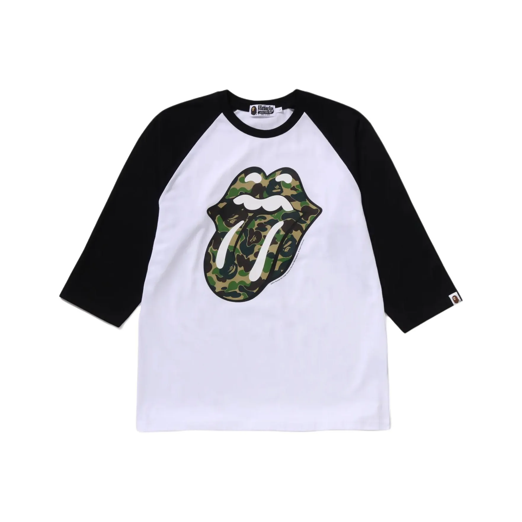 Mens Gant Stripe Polo Shirt X Rolling Stones 3/4 Sleeve Tee