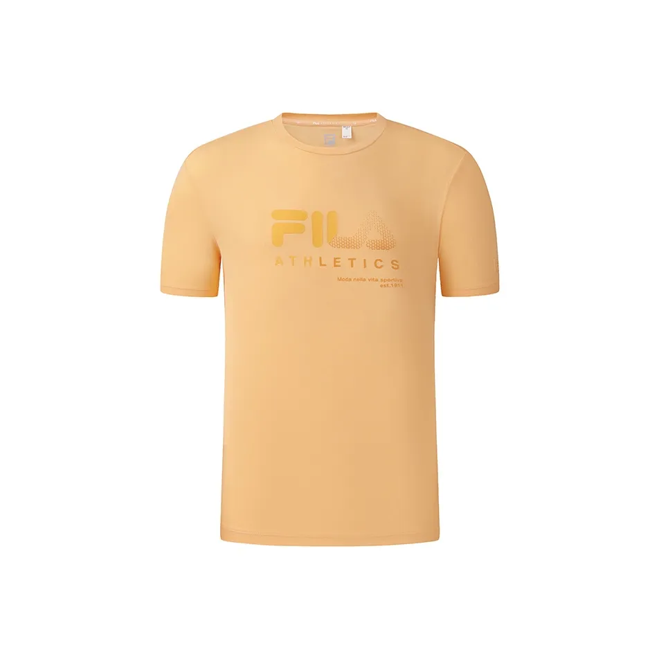 FILA Fitness Series T Shirt Men's Light Tender Orange