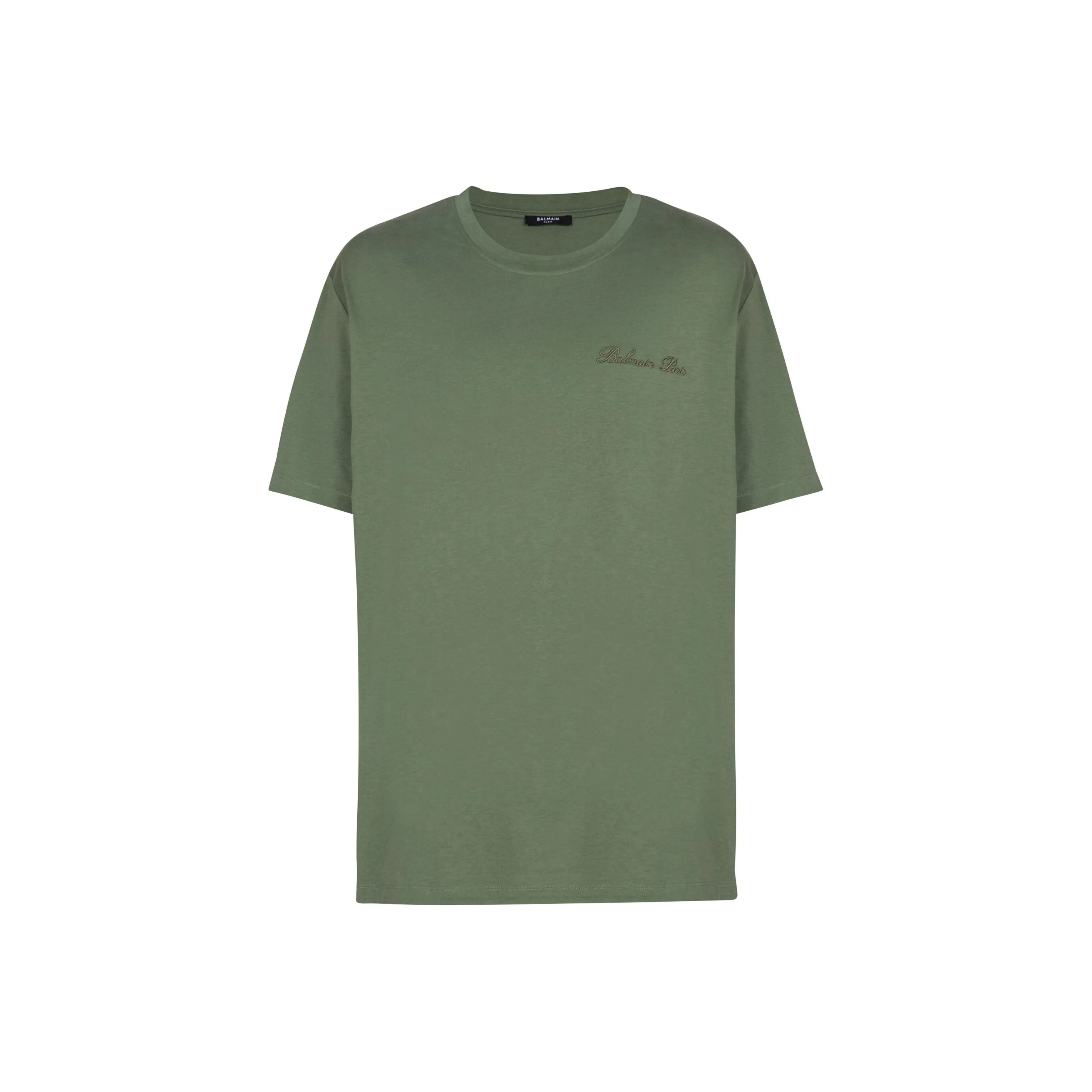 BALMAIN T-рубашка мужская светлая оливково-зеленая