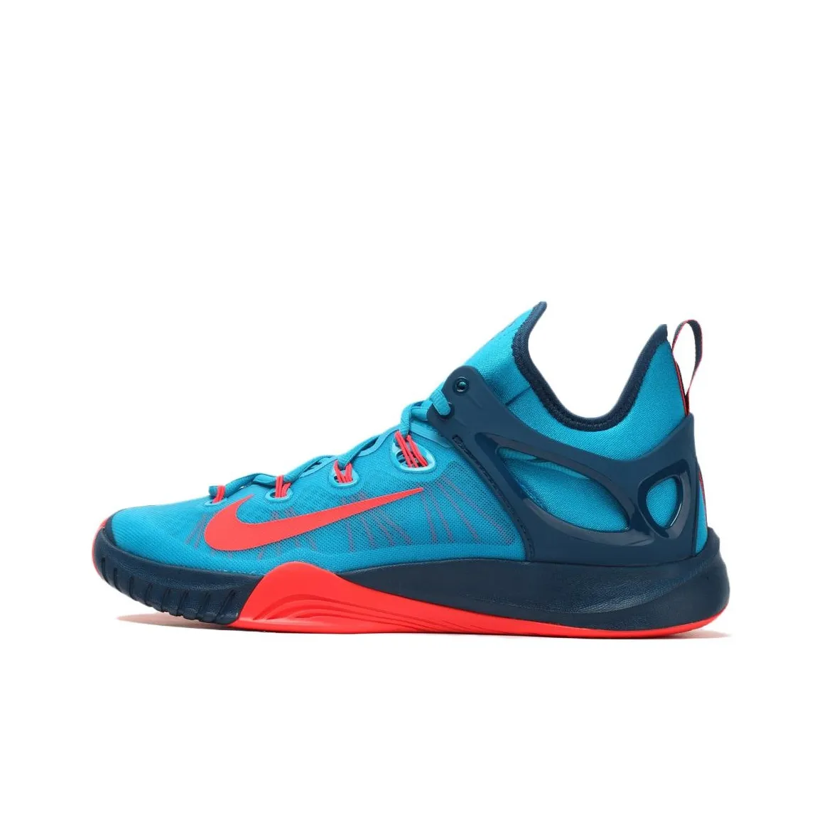 Nike Hyperrev 2015 Slip Резистентный к истиранию MID Баскетбольные кроссовки Мужской Синий